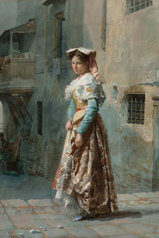 Josep Tapir Bar - A young woman in her finery.webp