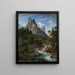 Le Wetterhorn avec le Reichenbachtal - Joseph Anton Koch — oprawiony obraz na ścianie