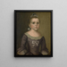 Portret Abigail Gowen - Joseph Badger — oprawiony obraz na ścianie