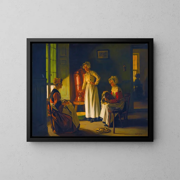 Les Polisseuses - Joseph Bail — oprawiony obraz na ścianie