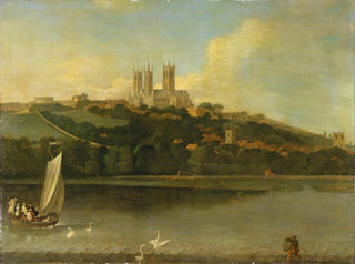 Joseph Baker of Lincoln - A View of the Cathedral and City of Lincoln from the River.webp