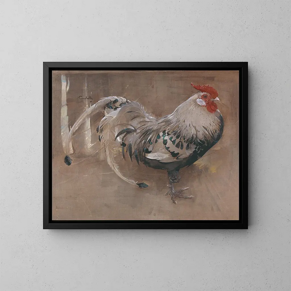 Le coq pailleté - Joseph Crawhall — oprawiony obraz na ścianie