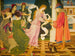 La Beauté recevant la rose blanche de son père - Joseph Edward Southall — widok dzieła