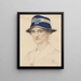 Portret Anny Elizabeth Southall z domu Baker - Joseph Edward Southall — oprawiony obraz na ścianie