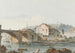 Widok na most, Fribourg - Joseph Emmanuel Curty — widok dzieła
