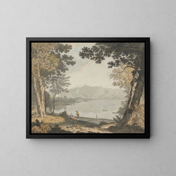 Widok na Skiddaw i Derwentwater - Joseph Farington — oprawiony obraz na ścianie