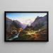 Idylle sur l'alpage avec vue sur le glacier du Dachstein - Joseph Heicke — oprawiony obraz na ścianie