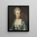 Portret Marie-Antoinette 1755-1793 - Joseph Hickel — oprawiony obraz na ścianie