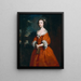 Mademoiselle Hamilton - Joseph Highmore — oprawiony obraz na ścianie