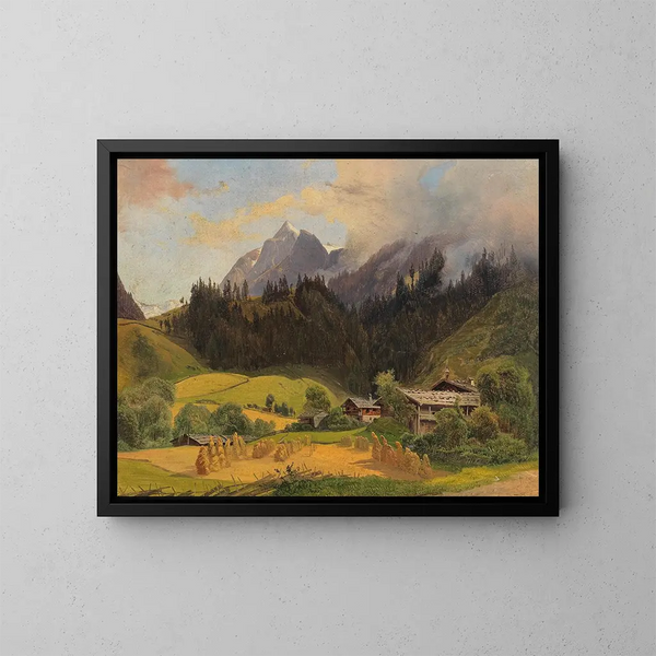 Część Pinzgau - Joseph Holzer — oprawiony obraz na ścianie
