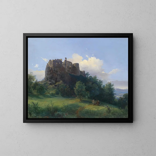 Château de Paulenstein - Joseph Holzer — oprawiony obraz na ścianie