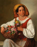La fille aux fleurs - Joseph Lavos — widok dzieła