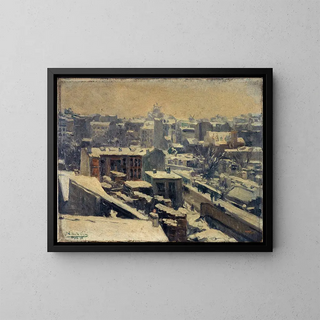 Joseph Le Pan de Ligny - Montmartre sous la neige emplacement du nouvel hippodrome.webp