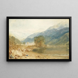 Joseph Mallord William Turner - A View From The Castle Of St Michael Bonneville Savoy From The Banks Of The Arve River.webp