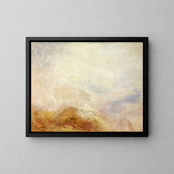 Scena górska w Dolinie Aosty - Joseph Mallord William Turner — oprawiony obraz na ścianie