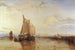 "Dort ou Dordrecht. Statek pocztowy z Dort, przypływający z Rotterdamu, utknął na mieliźnie" - Joseph Mallord William Turner — widok dzieła