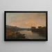 Zamku Harlech z promu Tygwyn, zmierzch letniego wieczoru - Joseph Mallord William Turner — oprawiony obraz na ścianie