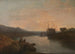 Zamku Harlech z promu Tygwyn, zmierzch letniego wieczoru - Joseph Mallord William Turner — widok dzieła