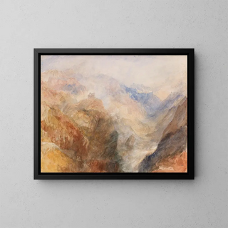Joseph Mallord William Turner - Montjovet from below St Vincent looking down the Val dAosta towards Berriaz.webp