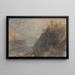 Rheinfels, widok na Katz i Gourhausen - Joseph Mallord William Turner — oprawiony obraz na ścianie