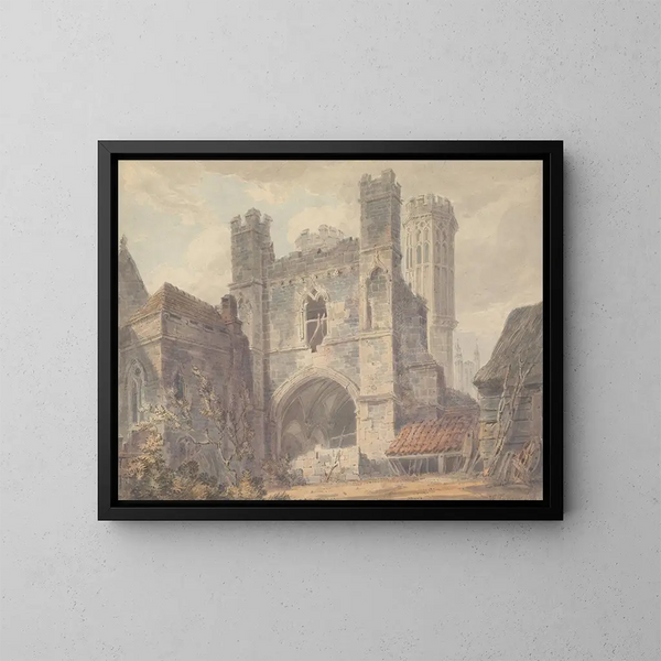 Porte Saint-Augustin de Canterbury - Joseph Mallord William Turner — oprawiony obraz na ścianie