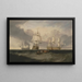 La Victoire revenant de Trafalgar en trois positions - Joseph Mallord William Turner — oprawiony obraz na ścianie