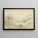 Widok w wąwozie Saint-Gothard, Szwajcaria - Joseph Mallord William Turner — oprawiony obraz na ścianie