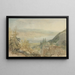 Widok na Farnley Hall w Yorkshire - Joseph Mallord William Turner — oprawiony obraz na ścianie