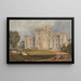 Widok na Hampton Court Hertfordshire od północnego zachodu - Joseph Mallord William Turner — oprawiony obraz na ścianie