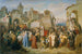 L'entrée triomphale du duc Léopold le Glorieux à Vienne après la croisade de 1219 - Joseph Mathias von Trenkwald — widok dzieła