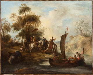 Polowanie na sokolnika - Joseph Parrocel — widok dzieła