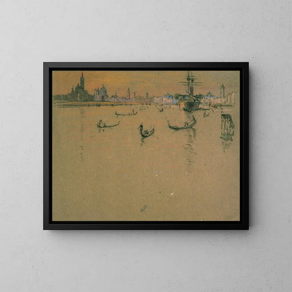 Lagune de Venise - Joseph Pennell — oprawiony obraz na ścianie