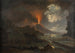 Eruption du Vésuve de Nuit avec Vue sur l'École de Virgile - Joseph Rebell — widok dzieła