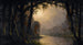 Bayou Teche, Luizjana - Joseph Rusling Meeker — widok dzieła