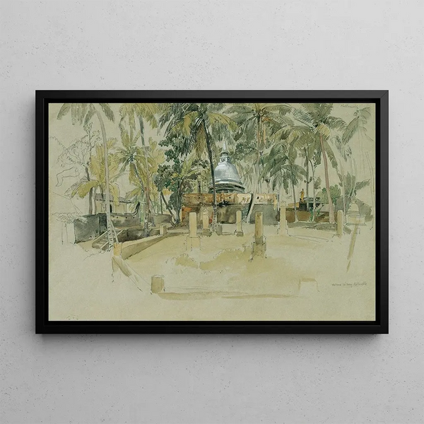 Joseph Selleny - Buddhistischer Tempel auf Ceylon Sri Lanka.webp