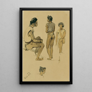 Joseph Selleny - Eingeborene der Stewart Island Stewartinsel.webp