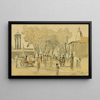 Joseph Selleny - Weg nach dem Tor in Point de Galle auf Ceylon Sri Lanka.webp