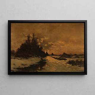 Joseph Thodore Coosemans - A Winters Day in the Kempen.webp