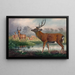 Le cerf de Mandchourie - Joseph Wolf — oprawiony obraz na ścianie
