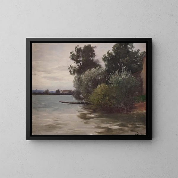 na Chiemsee - Joseph Wopfner — oprawiony obraz na ścianie