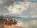 Rybak nad brzegiem Chiemsee - Joseph Wopfner — widok dzieła