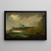Derwent Water z Skiddaw w oddali - Joseph Wright de Derby — oprawiony obraz na ścianie