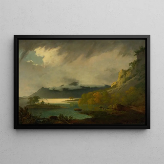 Joseph Wright of Derby - Derwent Water with Skiddaw in the distance.webp