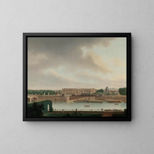 La vue de l'ambassade batave à Paris - Josephus Augustus Knip — oprawiony obraz na ścianie