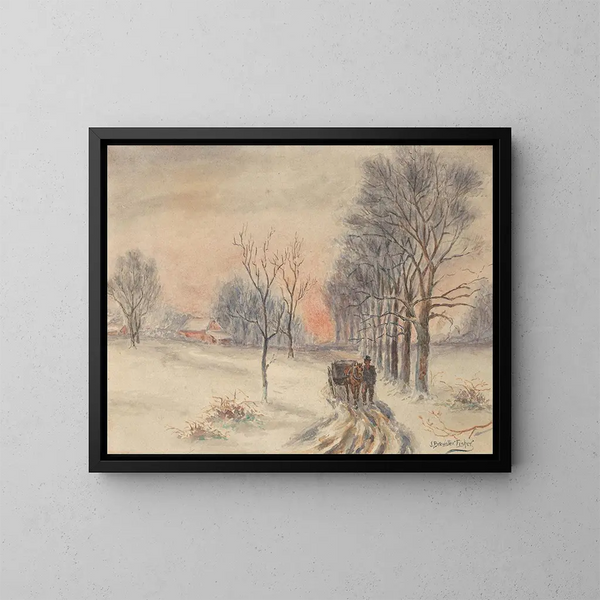 Scena w Muswell Hill - Joshua Brewster Fisher — oprawiony obraz na ścianie