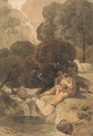 Joshua Cristall - Arcadian Shepherds by a Pool.webp