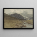 pejzażu w pobliżu Llyn Ogwen, Caernarfonshire, Walia - Joshua Cristall — oprawiony obraz na ścianie