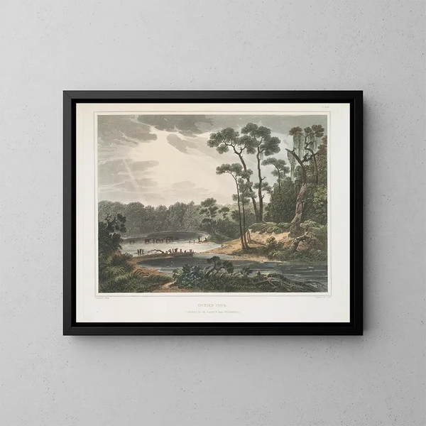 Cove aux huîtres, Virginie - Joshua Shaw — oprawiony obraz na ścianie
