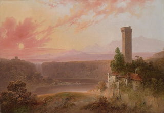 Joshua Shaw - View of Lake Nemi at Sunset.webp