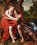 Wenus i Adonisa - Josse De Pape — widok dzieła
